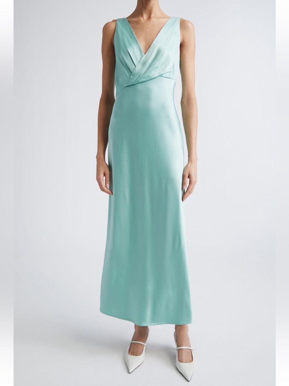 Jason Wu Collection Bias Cut Crepe Back Satin Dress